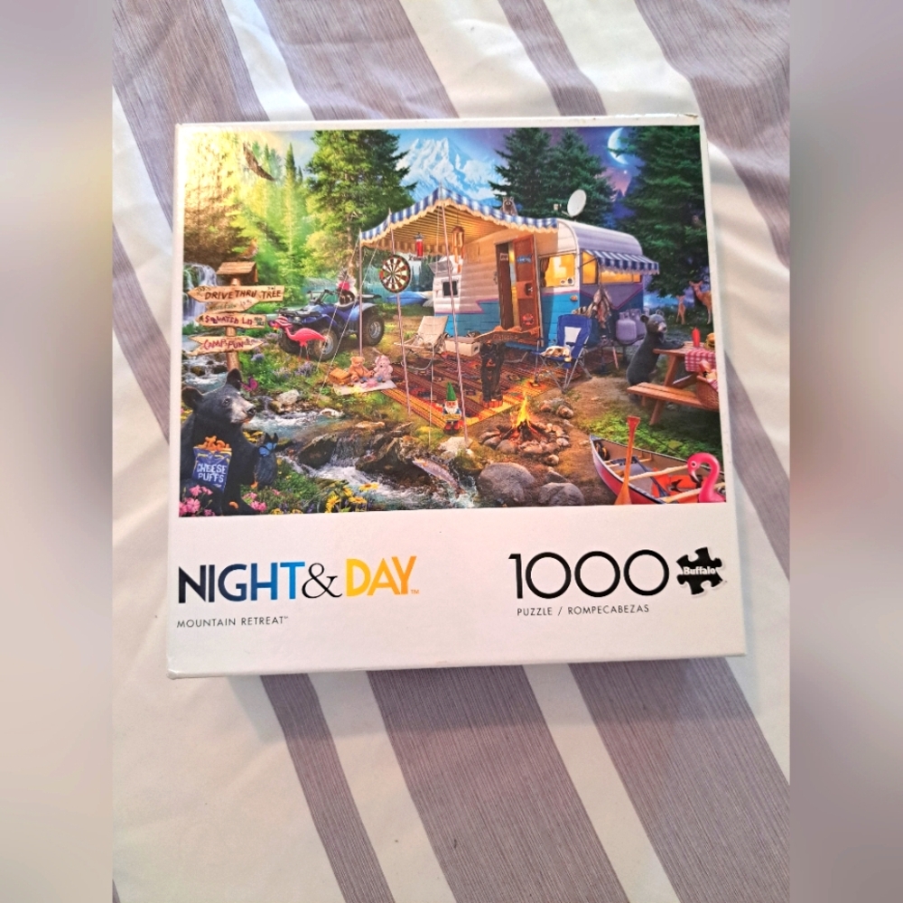Night & Day Mountain Retreat Puzzle - 1000 Pieces